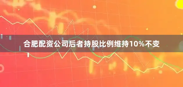 合肥配资公司后者持股比例维持10%不变